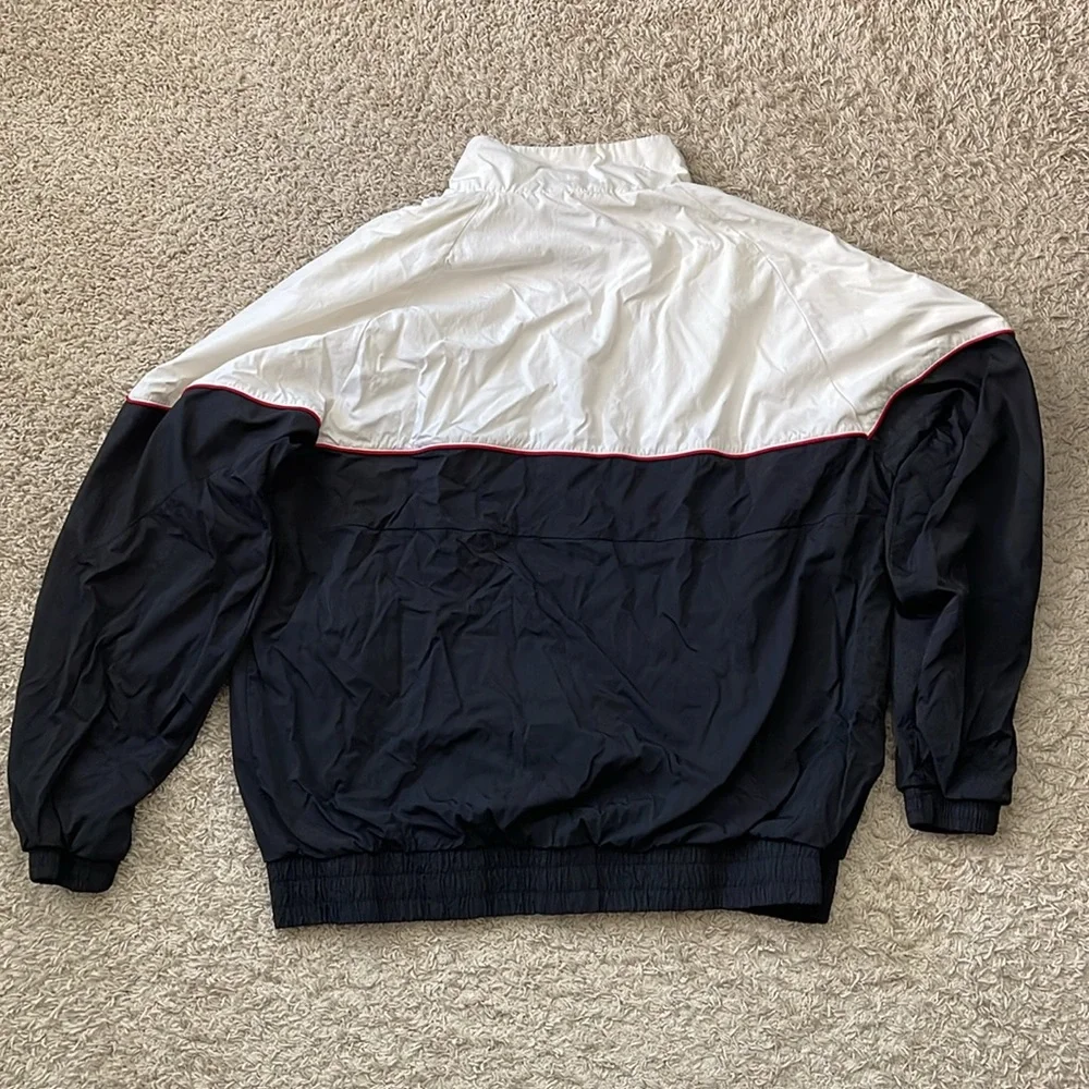 EUC Men’s Jordan Aj 3 Retro Black/White/Red Lightweight 1/2 Zip Jacket Size XXL - Picture 7 of 10